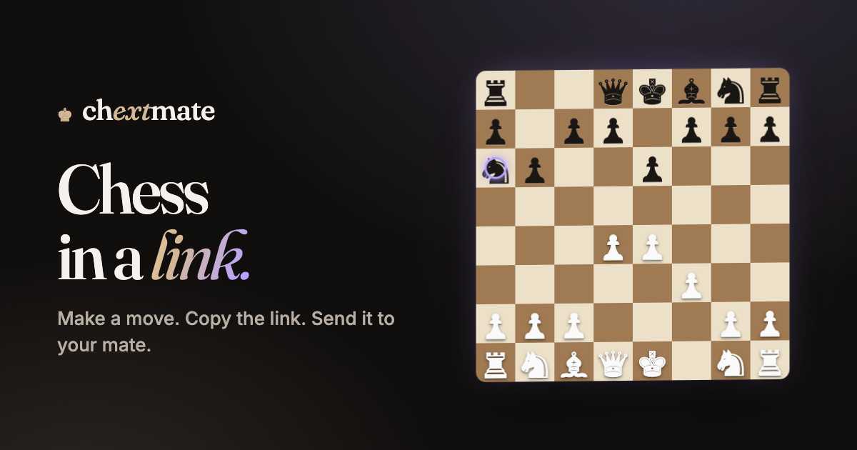 chextmate — Chess in a link